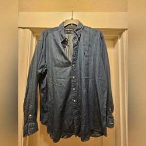 Ralph Lauren Blue Blaire Cotton Shirt